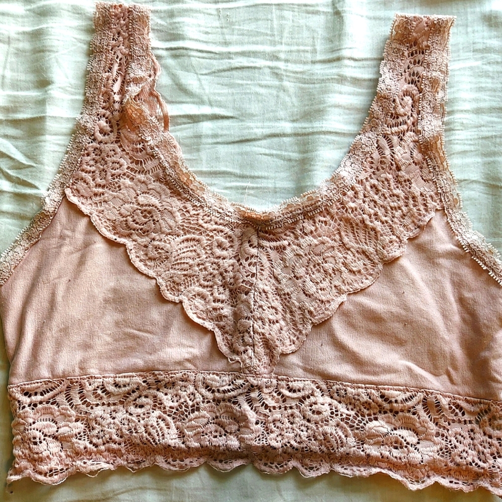 Altar'd State Light Pink Bralette Size M/L